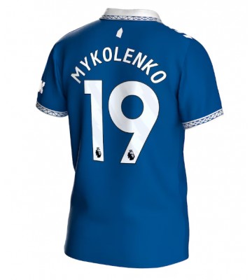 Everton Vitaliy Mykolenko #19 Primera Equipación 2023-24 Manga Corta